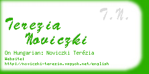 terezia noviczki business card